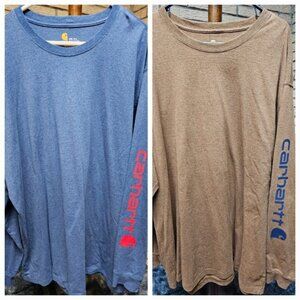 2 Carhartt Long Sleeve Shirts 3XL & 3XLT